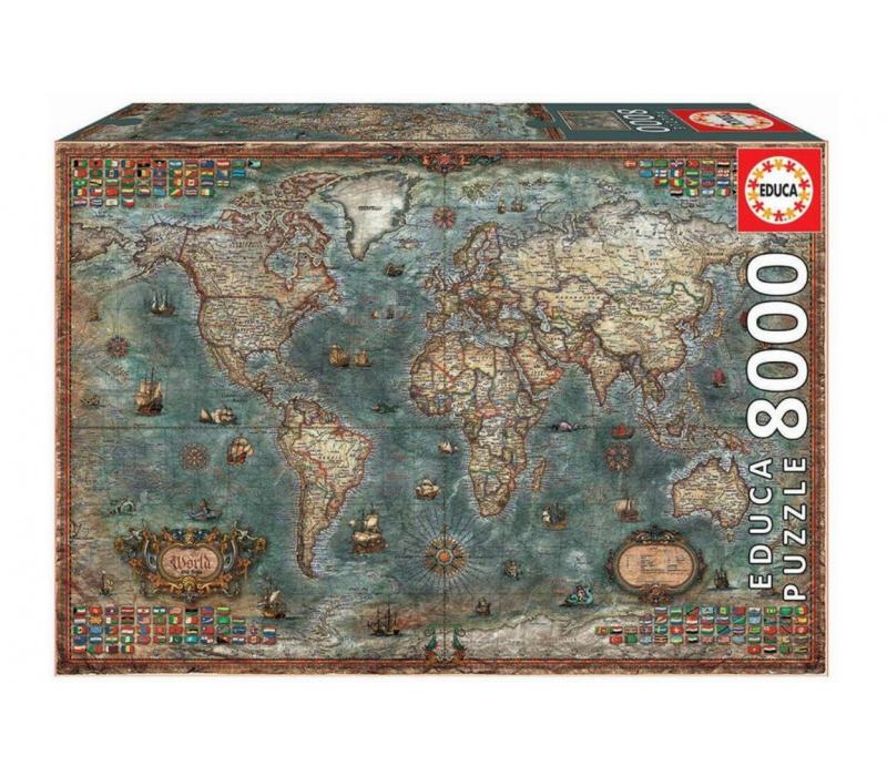 Educa Történelmi világtérkép 8000 db-os puzzle