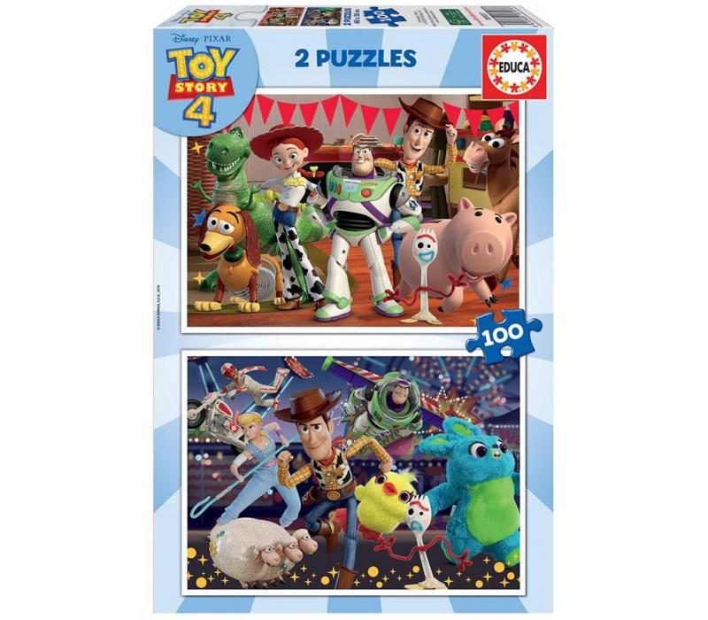 Educa Toy Story 4 - 2 x 100 db-os puzzle