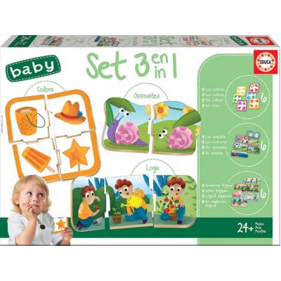Educa baby oktató puzzle - 3 az 1-ben