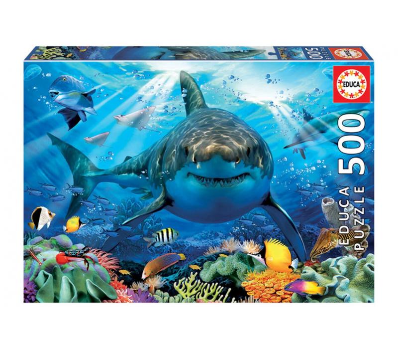 Educa Nagy fehér cápa - 500 db-os puzzle