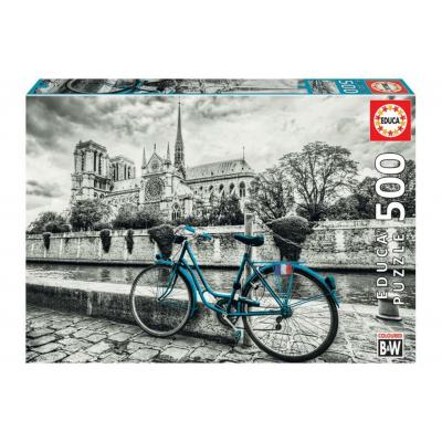 Educa Bicikli a Notre-Dame közelében - 500 db-os puzzle