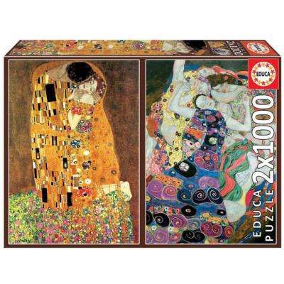 Educa A csók + A szűz, Klimt - 2x1000 db-os puzzle