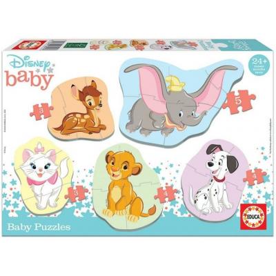 Educa  Baby sziluett puzzle - Disney - Állatok (3,4,5 db-os)