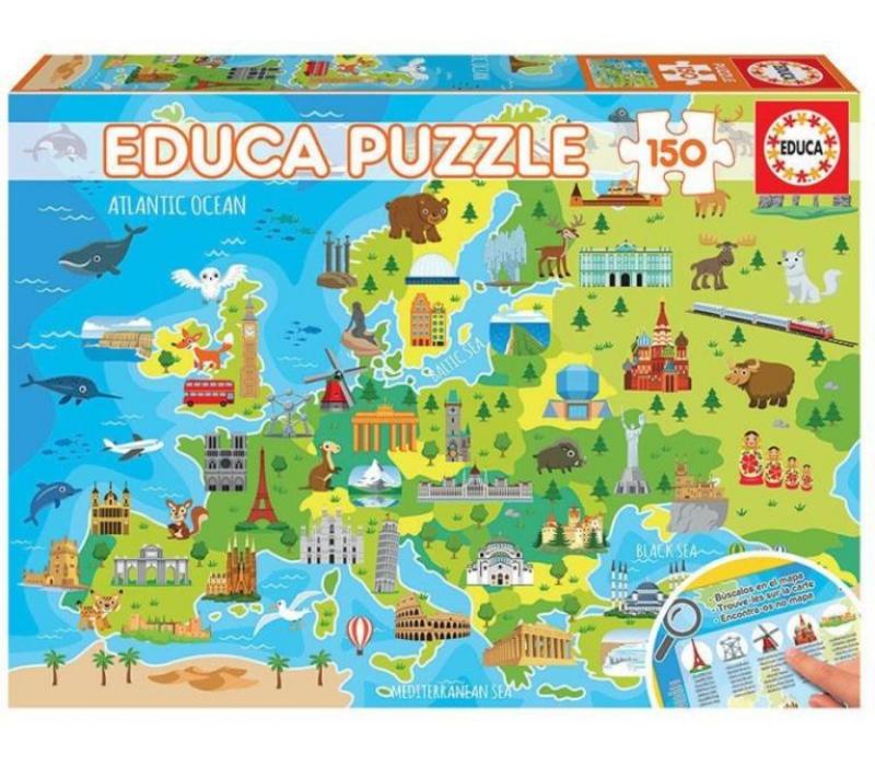 Educa Európa térkép puzzle, 150 darabos