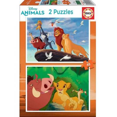 Educa Az oroszlánkirály - 2 x 48 db-os puzzle