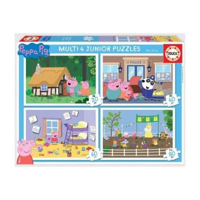Educa Peppa malac - 4 az 1-ben (20,40,60,80 db-os) puzzle