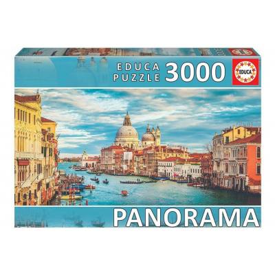 Educa Panoráma puzzle - Canal Grande, Velence - 3000 db-os