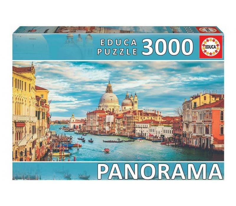 Educa Panoráma puzzle - Canal Grande, Velence - 3000 db-os