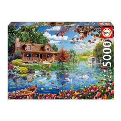 Educa Kis ház a tónál - 5000 db-os puzzle