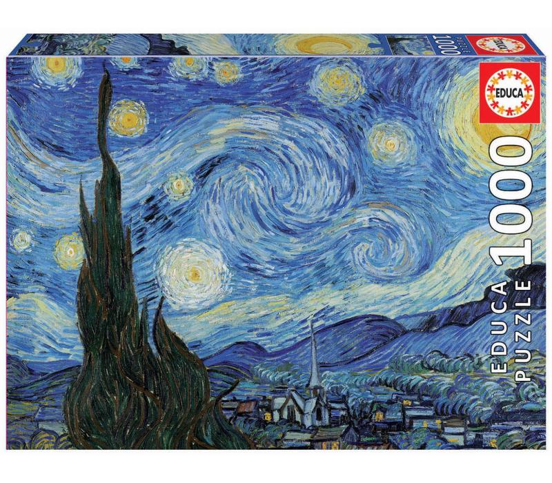 Educa A csillagos éjszaka, Vincent Van Gogh 1000 db-os puzzle