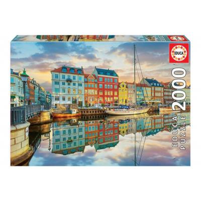 Educa Naplemente Koppenhága kikötőjében - 2000 db-os puzzle