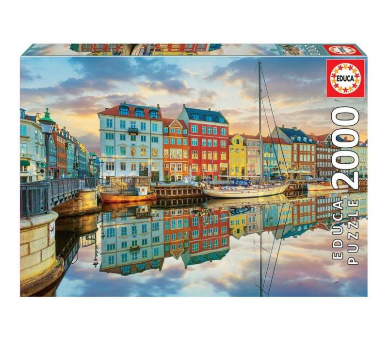 Educa Naplemente Koppenhága kikötőjében - 2000 db-os puzzle
