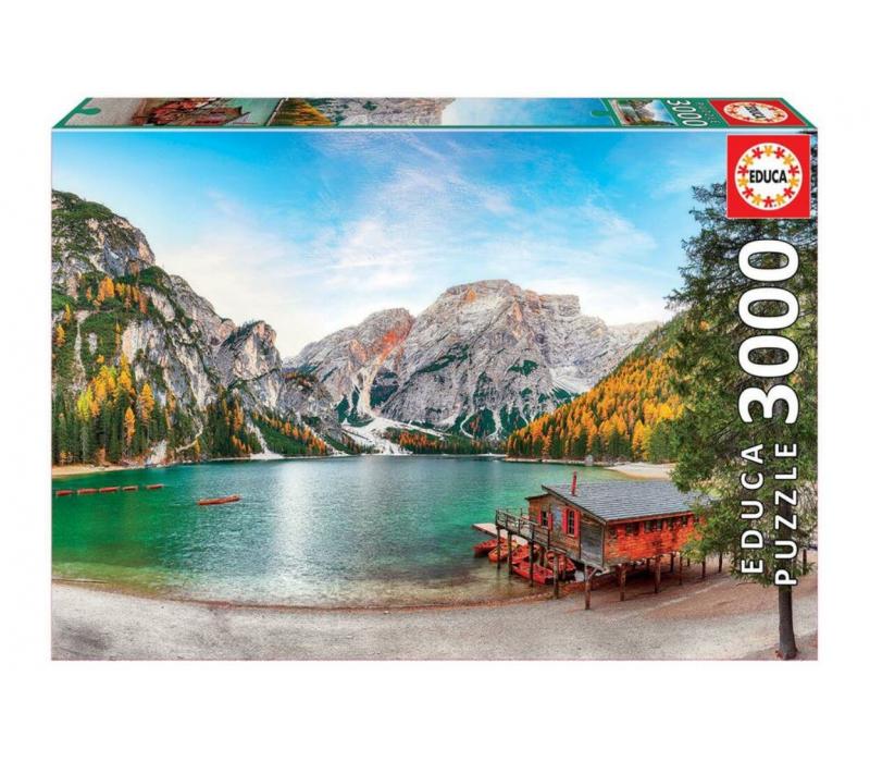 Educa Braies-tó ősszel - 3000 db-os puzzle