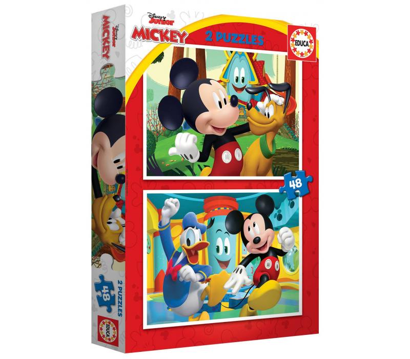 Educa Mickey Mouse Fun House 2x48 db-os puzzle