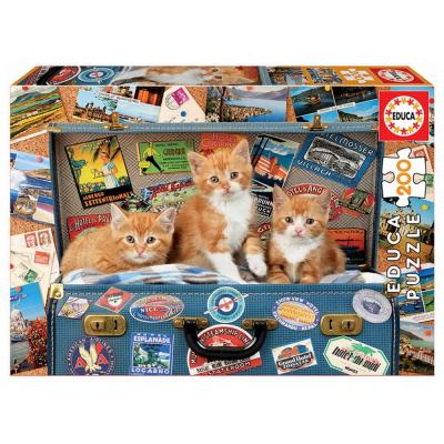 Educa Cicakölykök a bőröndben puzzle, 200 darabos