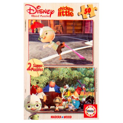 Educa Disney Csodacsibe fa puzzle, 2x50 darabos