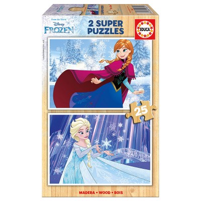 Educa Disney Jégvarázs fa puzzle, 2x25 darabos II.