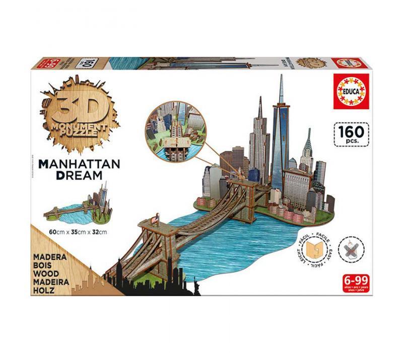 Educa Manhattan 3D puzzle, 160 darabos