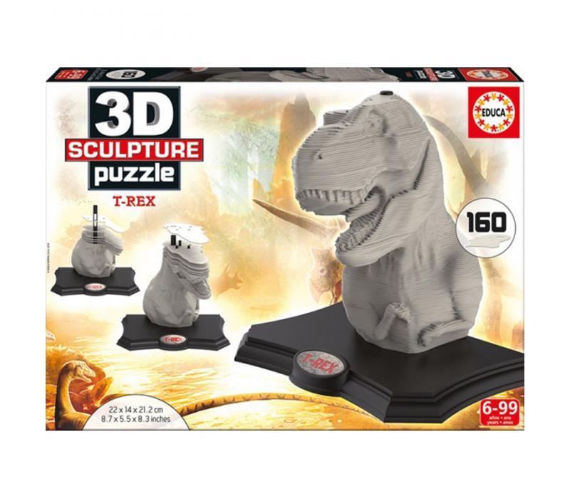 Educa T-Rex 3D puzzle szobor, 160 darabos