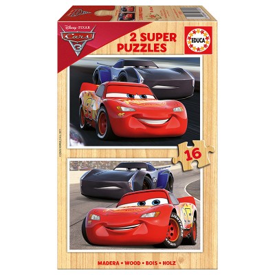 Educa Verdák 3. fa puzzle, 2x16 darabos