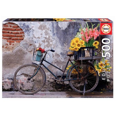 Educa Virágos bicikli puzzle, 500 darabos
