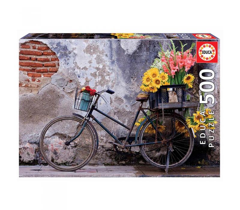 Educa Virágos bicikli puzzle, 500 darabos