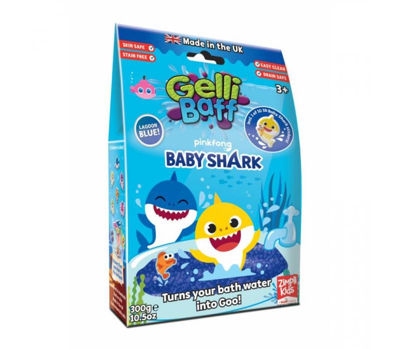 Gelli Baff Baby Shark fürdőzselé - kék 300 g-os