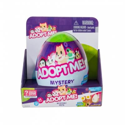 ADOPT ME Meglepetés tojás műanyag kisállat játékkal & virtuális kóddal, 5 cm-es