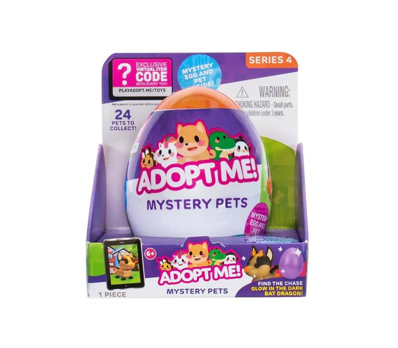 ADOPT ME Meglepetés tojás műanyag kisállat játékkal & virtuális kóddal, 5 cm-es (4. széria) ADOPT ME Meglepetés tojás műanyag kisállat játékkal & virtuális kóddal, 5 cm-es (4. széria)