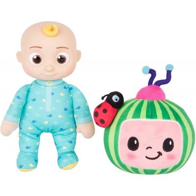 Cocomelon plüss készlet - JJ baba 20 cm és logo