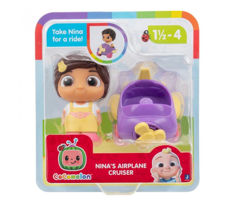 Cocomelon figura készlet JJ és barátai járműben - Nina