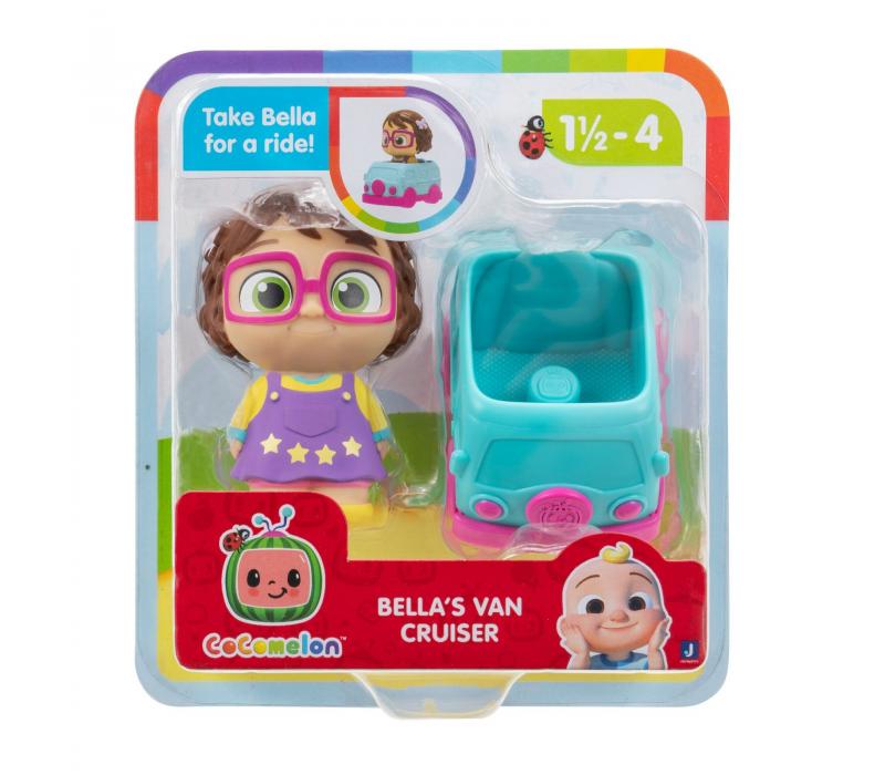 Cocomelon figura készlet JJ és barátai járműben - Bella