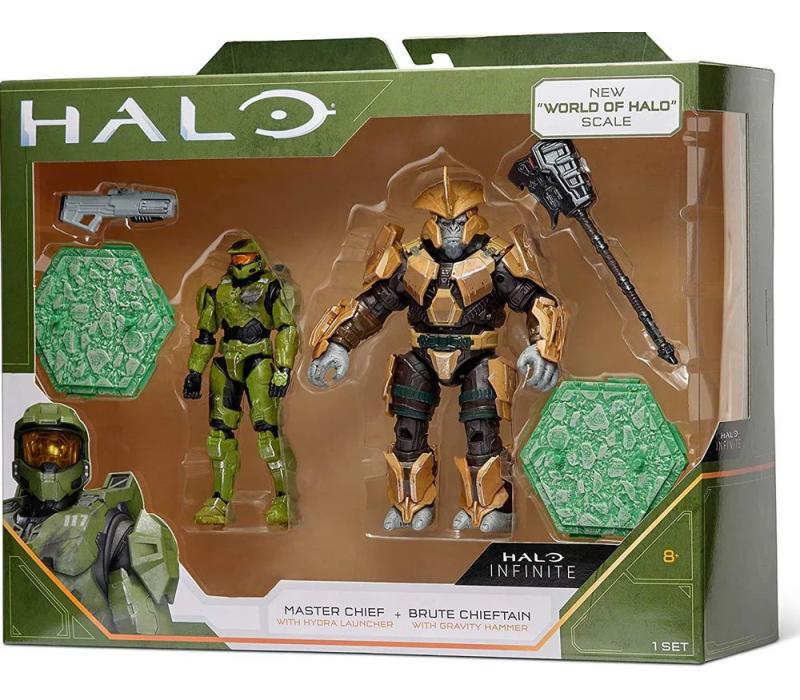 Halo Infinite akció figura csomag 10 cm - Master Chief vs. Brute Chieftain