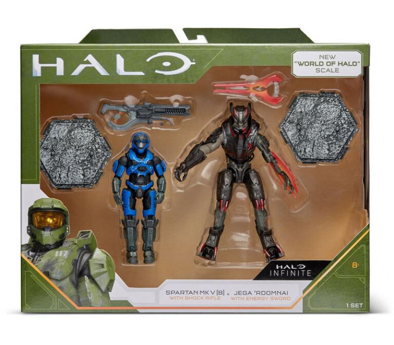  Halo Infinite akció figura csomag 10 cm - Spartan MK V vs. Jega 'Rdomnai