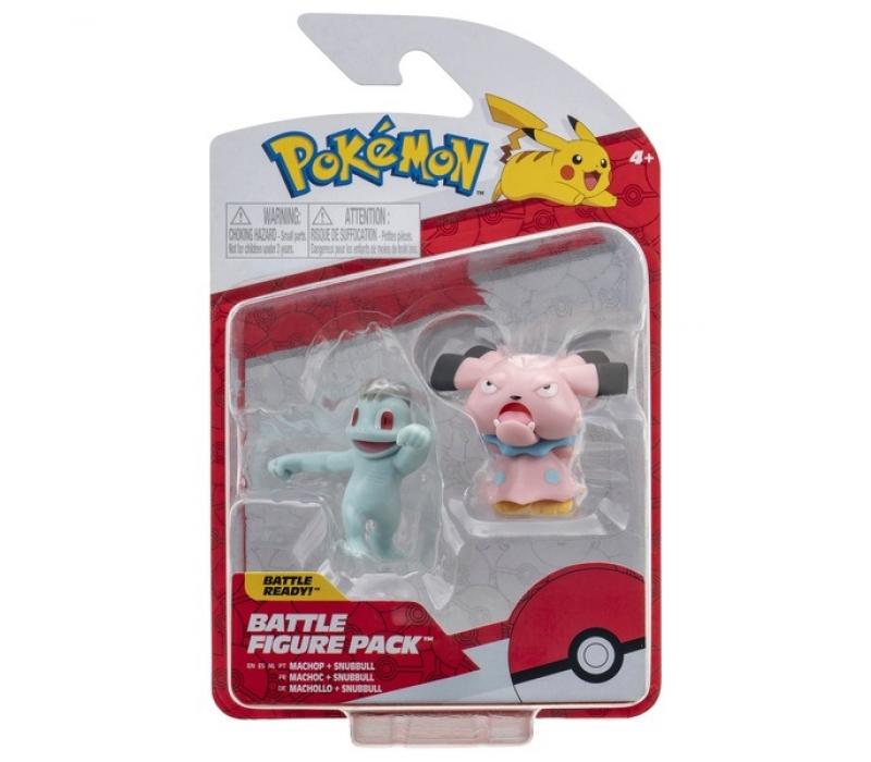 Pokémon figura csomag - Machop & Snubbull 5 cm