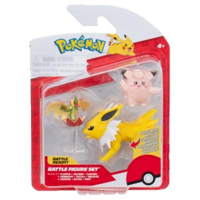 Pokémon 3 db-os figura csomag -  Clefairy, Flapple, Jolteon