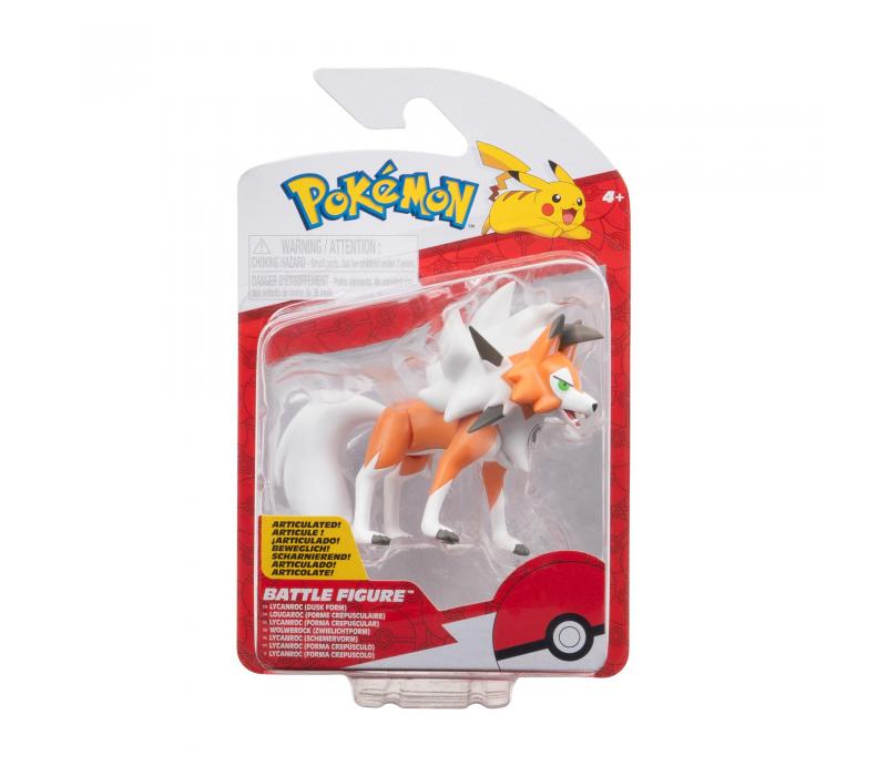 Pokémon figura csomag - Lycanroc (Dusk forma) 5 cm