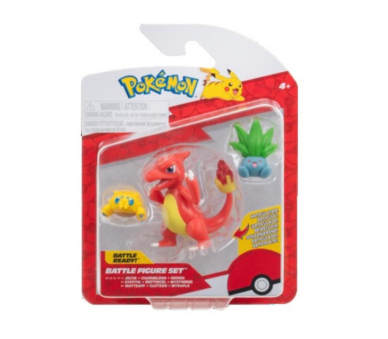 Pokémon 3 db-os figura csomag -  Joltik, Oddish, Charmeleon