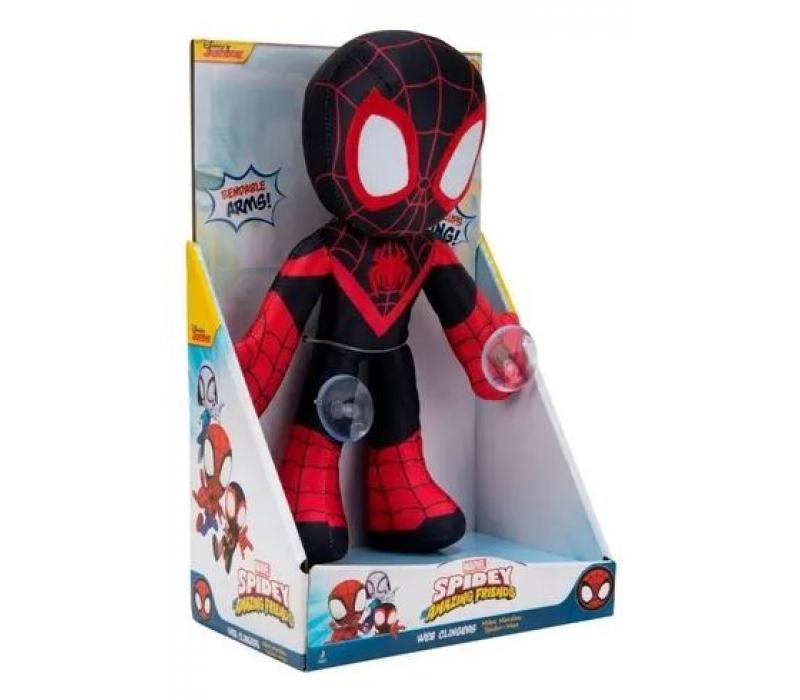 Spidey Miles Morales Pókember plüssfigura tapadókoronggal 23 cm
