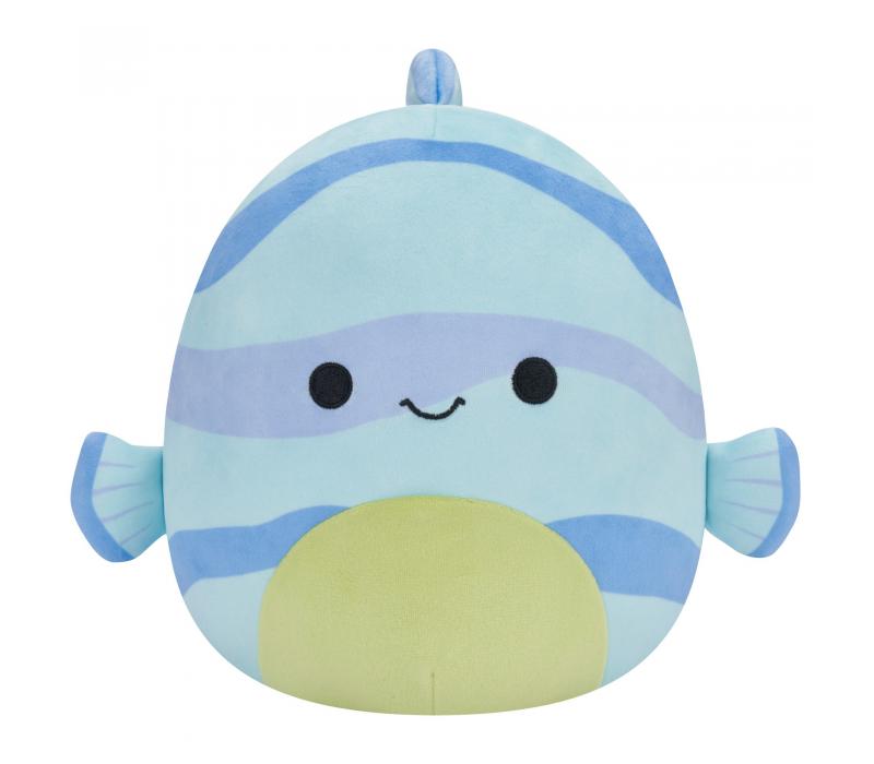 Squishmallows 20 cm - Leland a kék csíkos hal