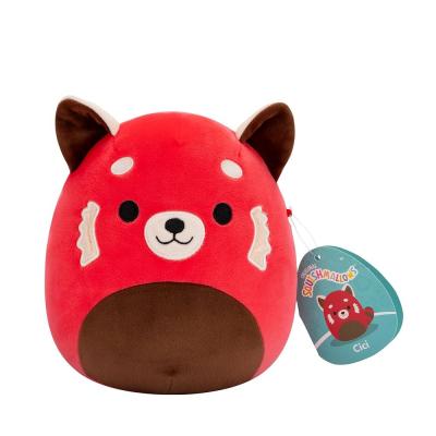 Squishmallows 20 cm - Cici a vöröspanda barna hassal
