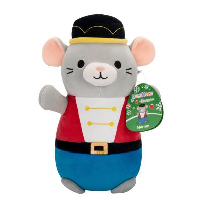 Squishmallows  25 cm - Murray a szürke egér diótörőnek öltözve Hugmee