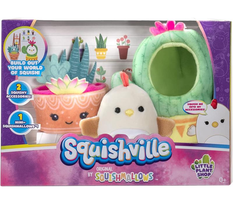 Squishville mini plüss játékkészlet - Little Plant Shop készlet