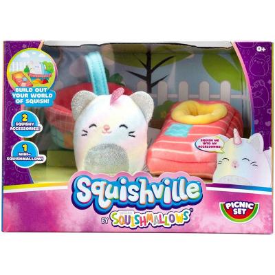 Squishville mini plüss játékkészlet - Piknik készlet