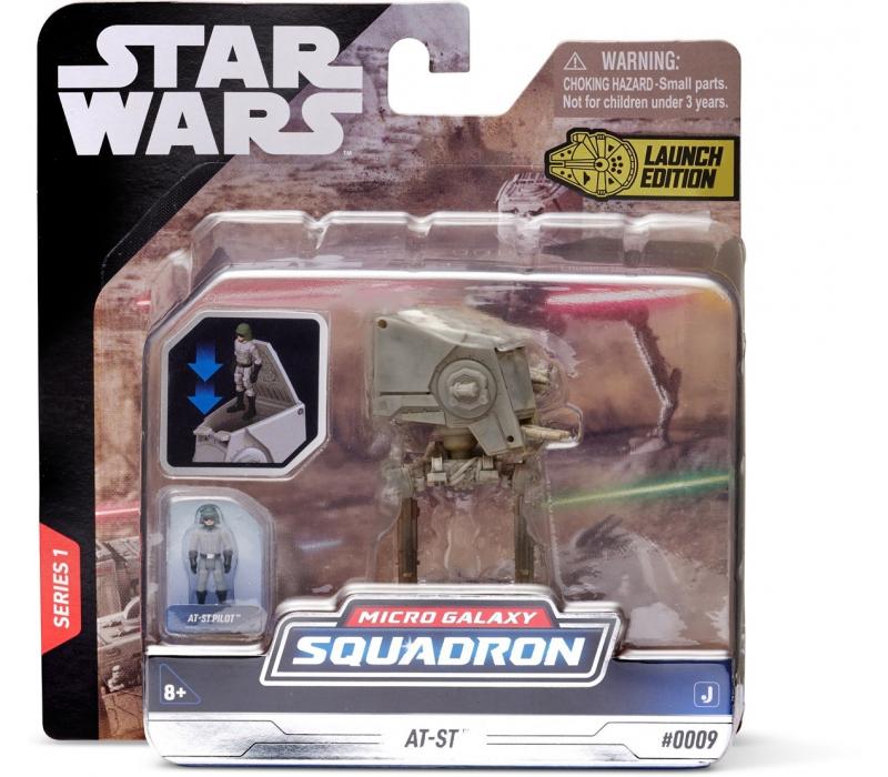 Star Wars - Csillagok háborúja Micro Galaxy Squadron 8 cm-es jármű figurával - Felderítő Terepjáró Lépegető AT-ST figurával
