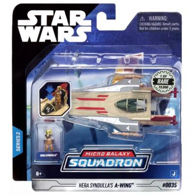 Star Wars - Csillagok háborúja Micro Galaxy Squadron 8 cm-es jármű figurával - Hera Syndulla's A-Wing - Limitált kiadás