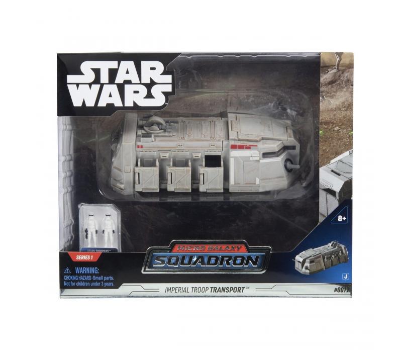 Star Wars - Csillagok háborúja Micro Galaxy Squadron 15 cm-es jármű figurával - Birodalmi csapatszállító Imperial Troop Transport