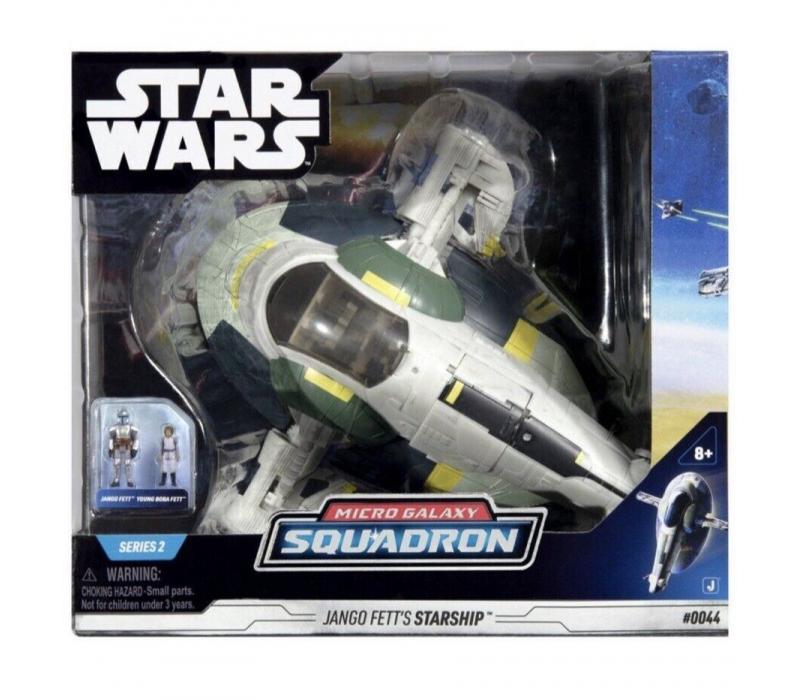 Star Wars - Csillagok háborúja Micro Galaxy Squadron 20 cm-es jármű figurával - Jango Fett űrhajója