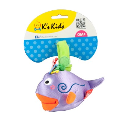 Ks Kids Lila Bálna plüss pajtás