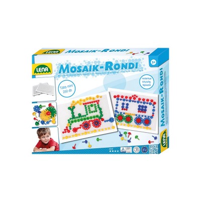 Lena mozaik és korong építőjáték készlet